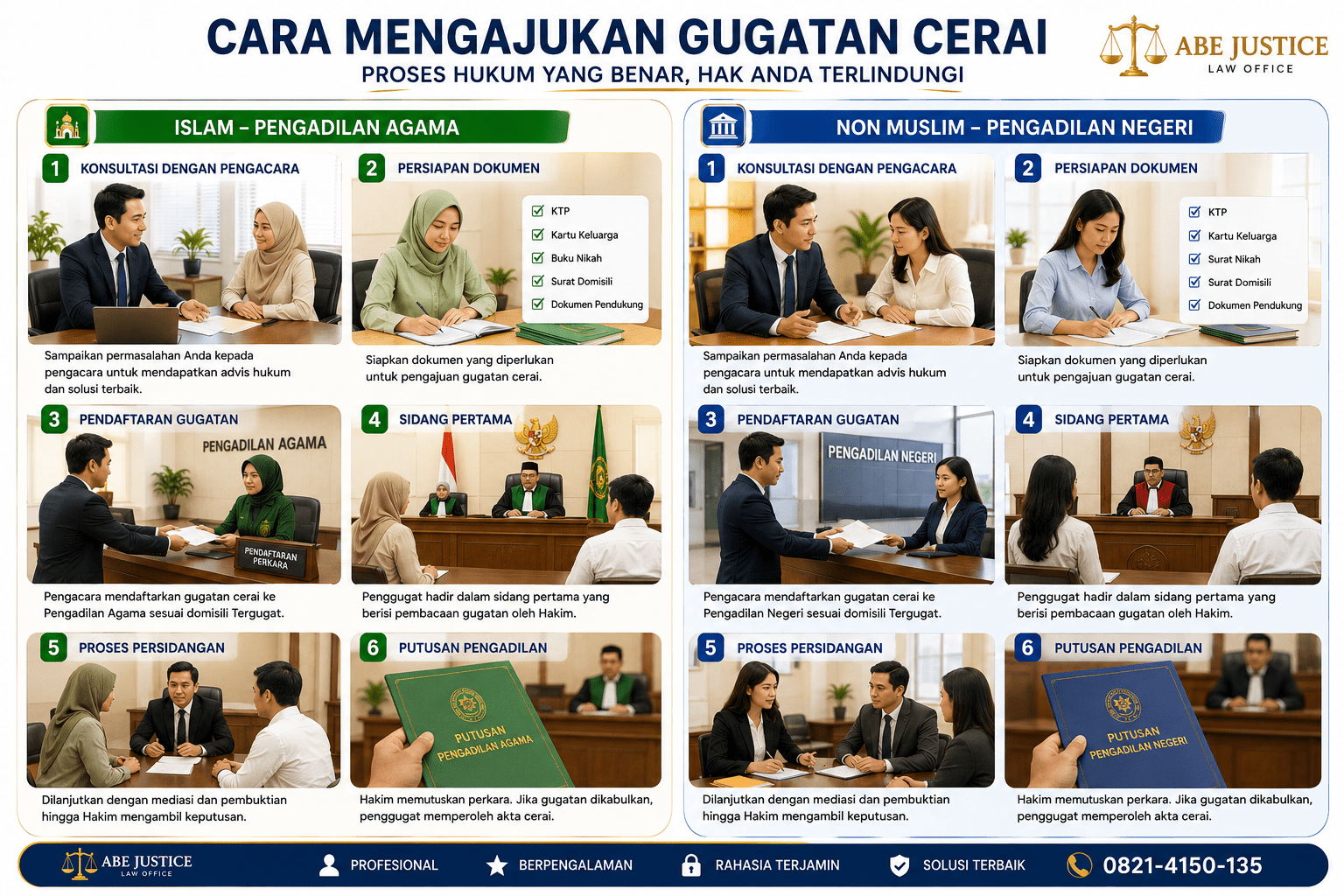 Gugatan Cerai Muslim dan Non Muslim